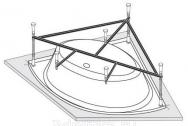 Vagnerplast VPK143143 Каркас к ванне Iris 143x143