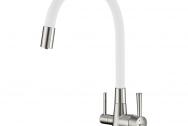 Смеситель для кухни Lemark Comfort (LM3075BN-White)с подключением к фильтру с пи