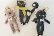 Игрушка Котик брелок со стразами