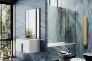 Шторка на ванну Maybah Glass MGV-94-3ш в широком профиле