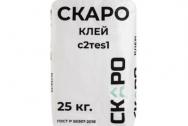 Клей плиточный для крупноформатных плит эластичный C2TE S1, марки SKARO, 25кг