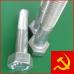 Болт высокопрочный М24х70 10. 9 ХЛ ГОСТ Р 52644-2006 оцинкованный