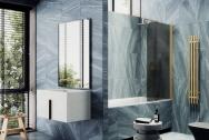 Шторка на ванну Maybah Glass MGV-604-3 поворотная на монопетле