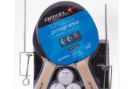 Набор для настольного тенниса Roxel Hobby Progress (2 ракетки, 3 мяча, сетка)