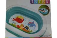 Бассейн надувной детский Intex 57482NP "Веселый дельфинчик" (163х107х46см) 3+