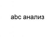 abc анализ