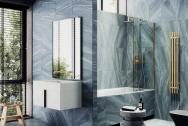 Шторка на ванну Maybah Glass MGV-64-3ш в широком профиле
