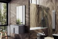 Шторка на ванну Maybah Glass MGV-65-5ш в широком профиле