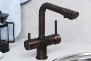 Смеситель для кухни под фильтр WasserKRAFT А8047 темная бронза