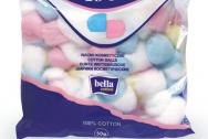 BELLA Шарики ватные BELLA COTTON цветные 100шт