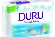 DURU Pure&Natural Туалетное мыло СВЕЖЕСТЬ/КЛАССИК, 4*85г, S-603B