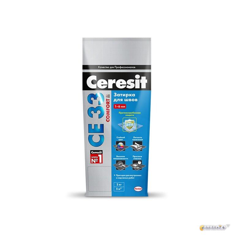 Затирка Ceresit CE 33 для узких швов 01 Белый 25 кг