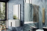 Шторка на ванну Maybah Glass MGV-77-3у в узком профиле