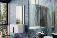 Шторка на ванну Maybah Glass MGV-74-3ш в широком профиле