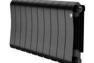 Радиатор биметаллический 300/90 10 секций Royal Thermo Infinity Noir Sable, чёрн