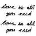 Надпись декоративная Umbra Love is all you need настенная черная