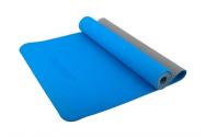 Коврик для йоги StarFit FM-201 (173x61x0,4 см) синий/серый