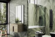 Шторка на ванну Maybah Glass MGV-91-6ш в широком профиле